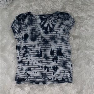 Striped and Tie Dye blue and white T-shirt